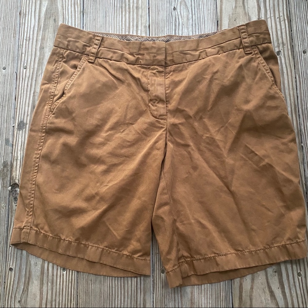 J Crew Chino size 8 brown shorts